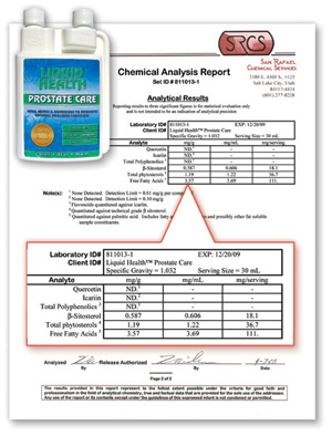 Liquid Prostate Lab Report