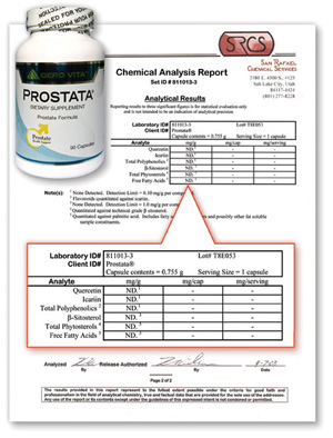 Prostata Lab Report