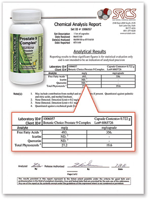 Prostate 9 Complex Lab Report